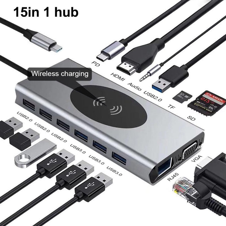 Kalsten | 15in1 USB-C Wireless Charging Docking Station