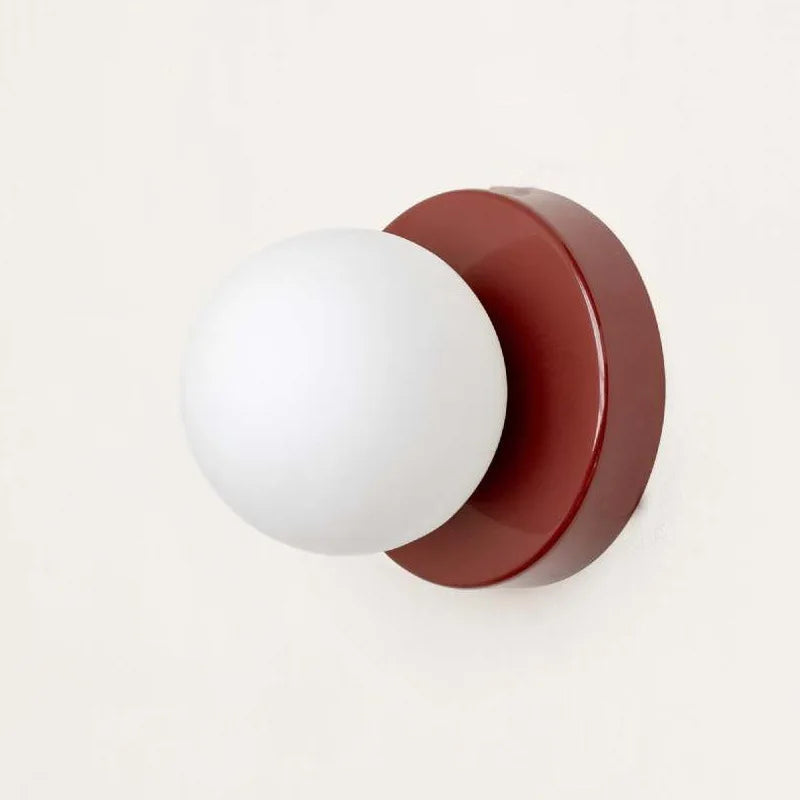 Kalsten | LumiGlobe - Modern Wall Lamp with Glass Block in Mid-Century Style