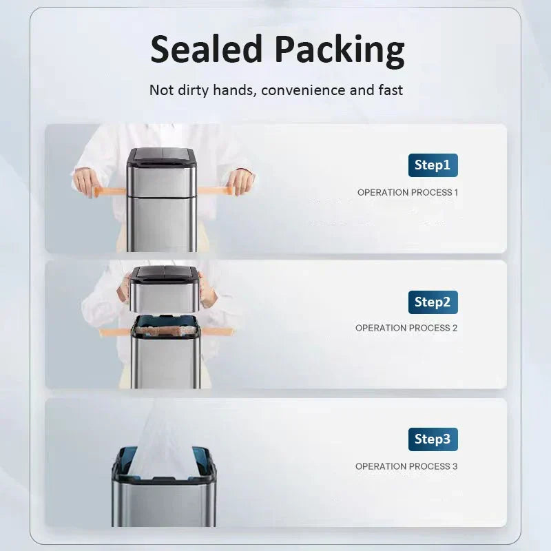 Kalsten | Smart Stainless Steel Automatic Sensor Trash Bin