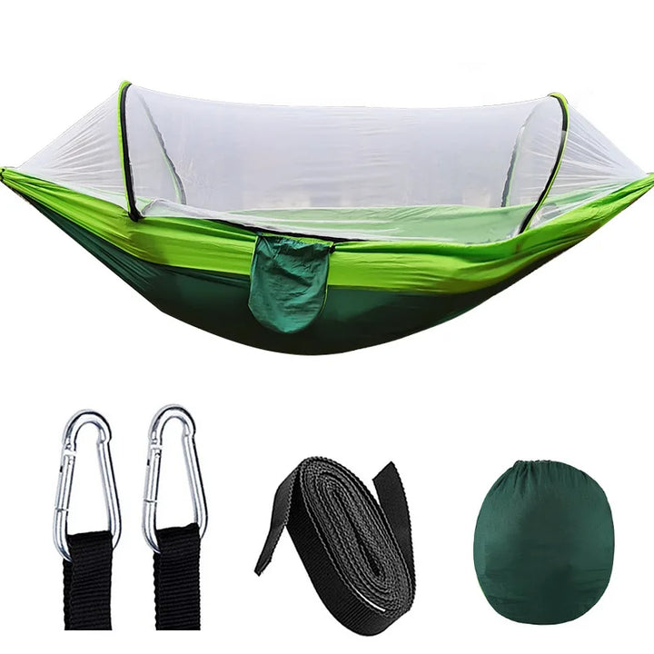 Outdoor Hammock with Mosquito Net (200kg Capacity)