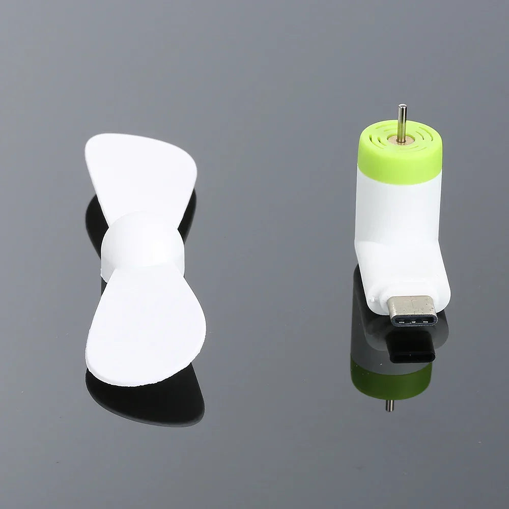 Creative Mini Portable Micro USB Fan - 5V 1W Mobile Phone USB Gadget Fans Tester for Type-C USB-C Cooling Hand Fan | Kalsten