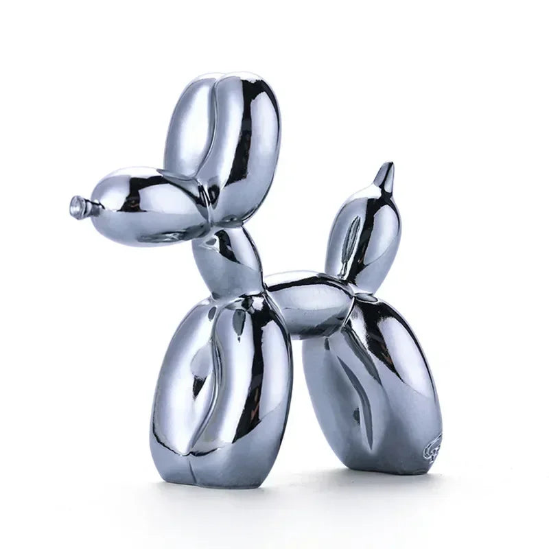 Brehn | Nordic Balloon Dog Sculpture Resin Animal Ornament Art Sculptures and Figurines Handicraft Home Decoration Room Desktop Accessories