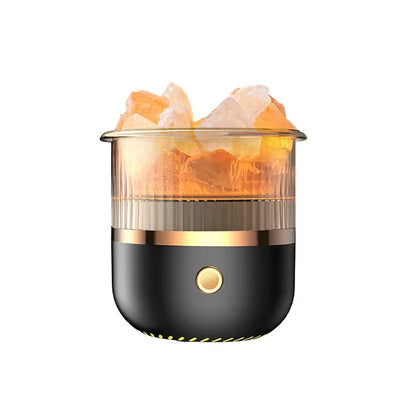 Skanto | Himalayan Salt Crystal Lamp & Essential Oil Diffuser, USB Ultrasonic Humidifier for Home & Office