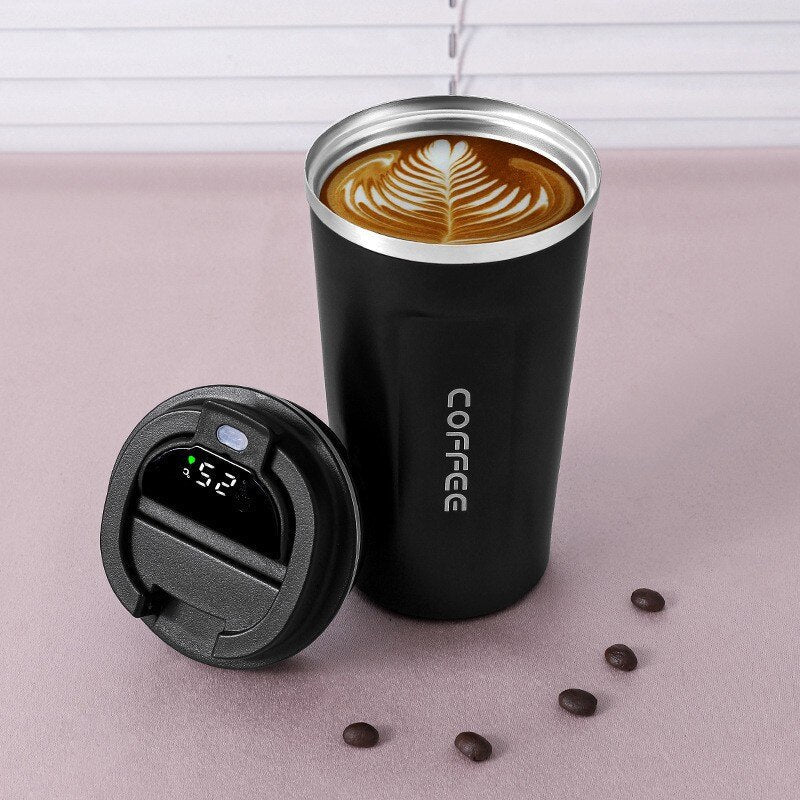 LED Temperature Display Smart Thermos Coffee Mug | Kalsten