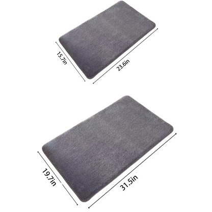 Skanto | Ultra-Absorbent, Non-Slip Luxurious Coral Velvet Bath Mat