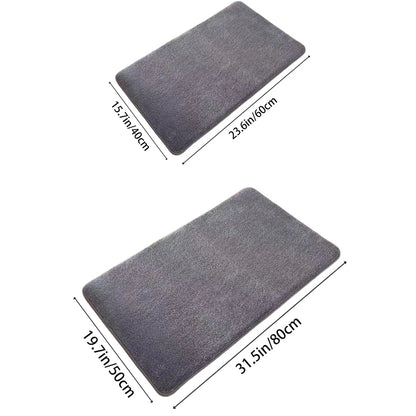 Ultra-absorbent Nordic Bath Mat Shower Room Floor Mat Super Non-Slip Padded Soft Velvet Shower Mat for the Bathroom | Karnz