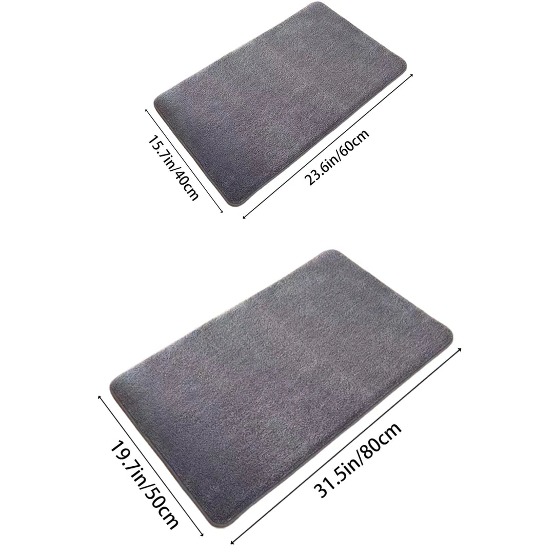 Ultra Absorbent Nordic Bath Mat Shower Room Floor Mat Super Anti-Slip Cushioned Soft Velvet Shower Mat For Washroom | Kalsten