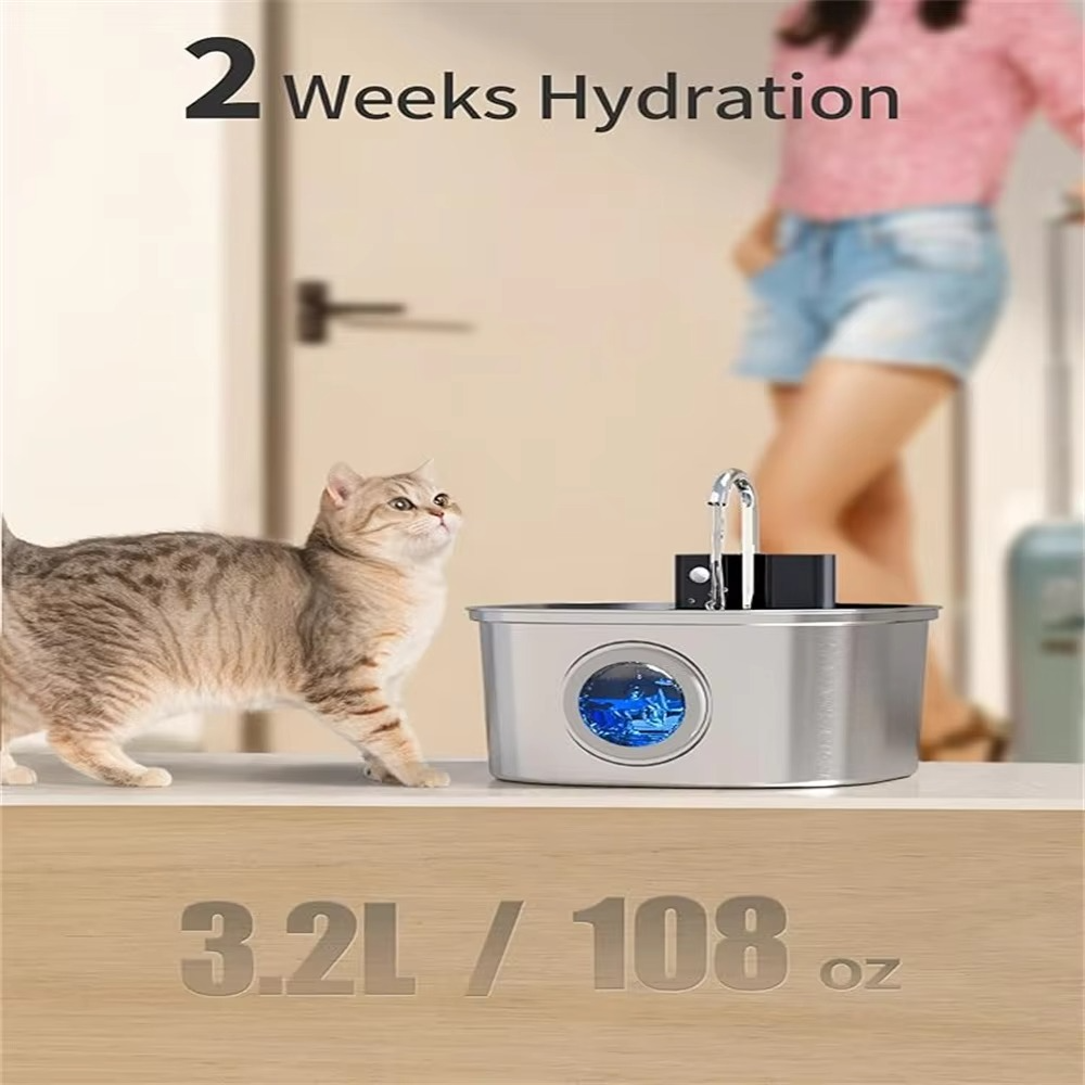 Skanto | Large Capacity Automatic Pet Hydration Station with USB Charging and Smart Sensor
