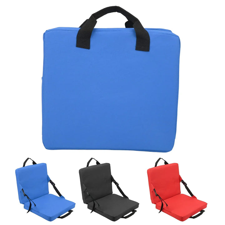 Kalsten | SITPURE Folding chair with backrest | Padded seat cushion | Compact & Comfortable for stadium, beach & park