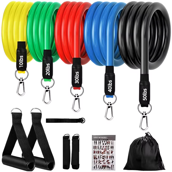 Kalsten | Complete Resistance Band Fitness Set with Handles and Ankle Straps