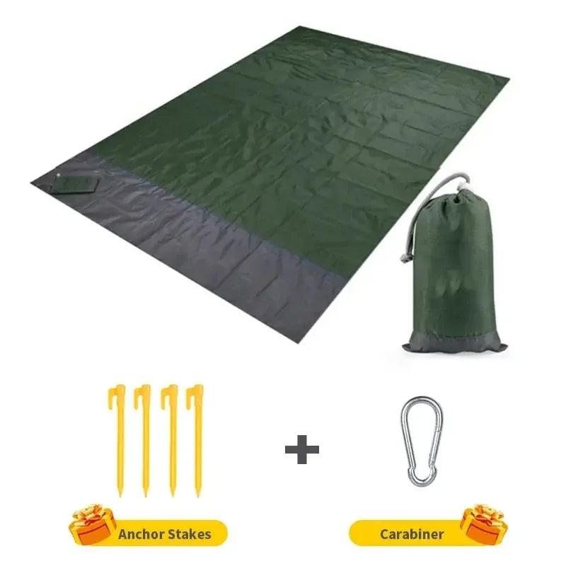 Kalsten | TerraLoom Beach Blanket | 210 x 200 cm | Sand-free & Waterproof | Ultra-light & Large