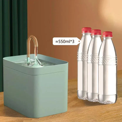 Brehn | Ultra-quiet Pet Water Fountain with Smart Filtration - 1.5 L Stainless Steel