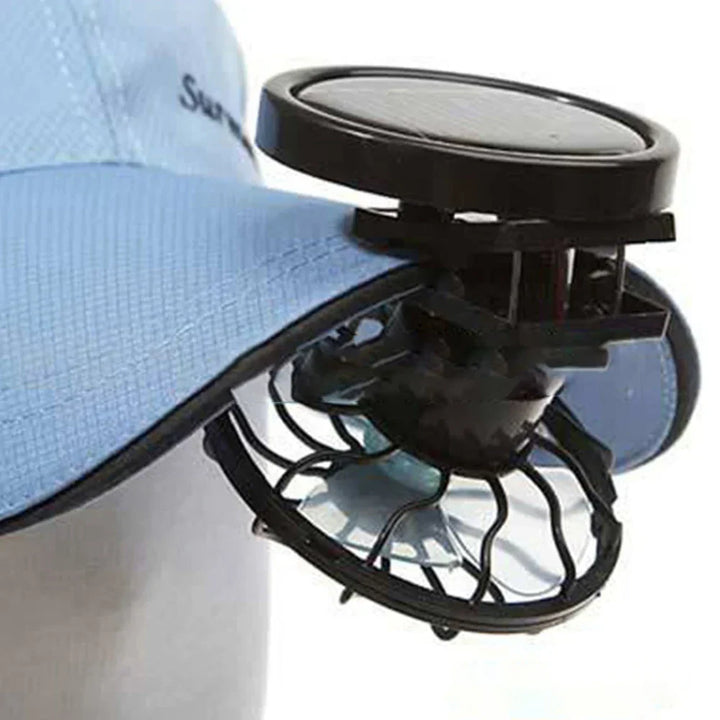 Kalsten | Solar-Ventilator SunBreeze ClipFan | Mini-Clip Fan with Solar Panel | For Outdoor Activities, Travel & Sports | Hands-Free Cooling