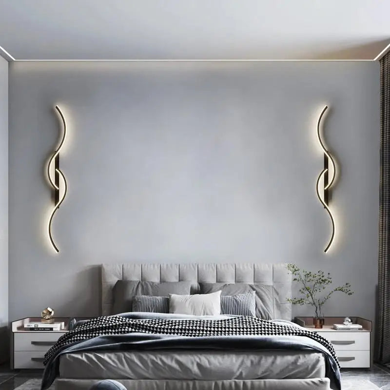 Modern LED Wall Lamp – Contemporary Wall Sconce for Living Room, Bedroom, Dining Room, and Hallway – Up & Down Lighting, Dimmable, Touch Switch, Indoor Home Decoration | Kalsten