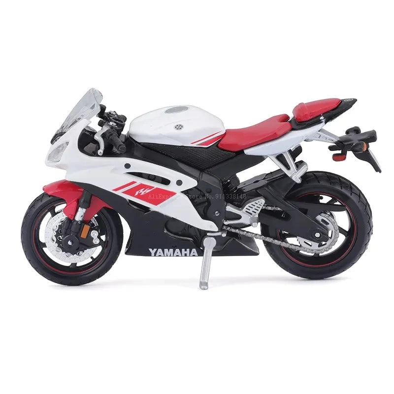 Brehn | 1:18 Scale Yamaha R6 Alloy Sportbike Figures Diecasts Kids Toy Motorcycle Racing Model Replicas Collector's Gift for Boys