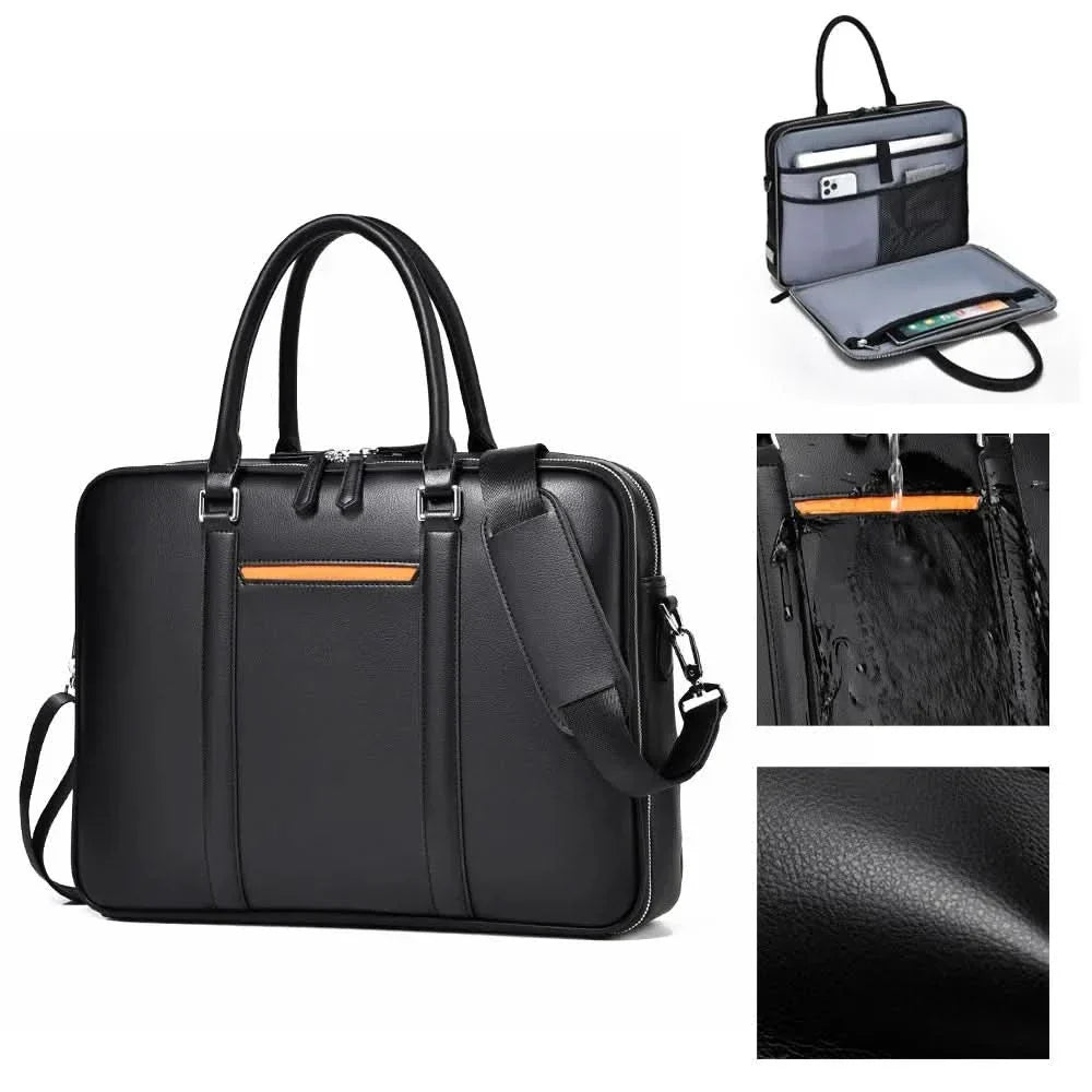 Kalsten | Manhattan Leather Business Laptop Briefcase Crossbody Handbag
