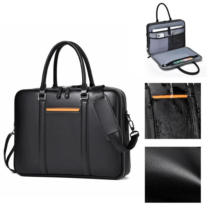 Kalsten | Manhattan Leather Business Laptop Briefcase Crossbody Handbag