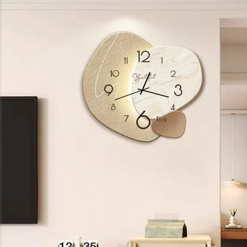 Modern design wall clock for living room – Stylish, silent wall clock for elegant room decoration | Kalsten