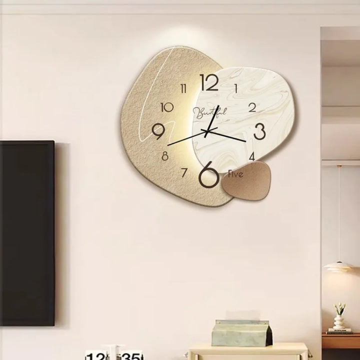 Modern design wall clock for living room – Stylish, silent wall clock for elegant room decoration | Kalsten