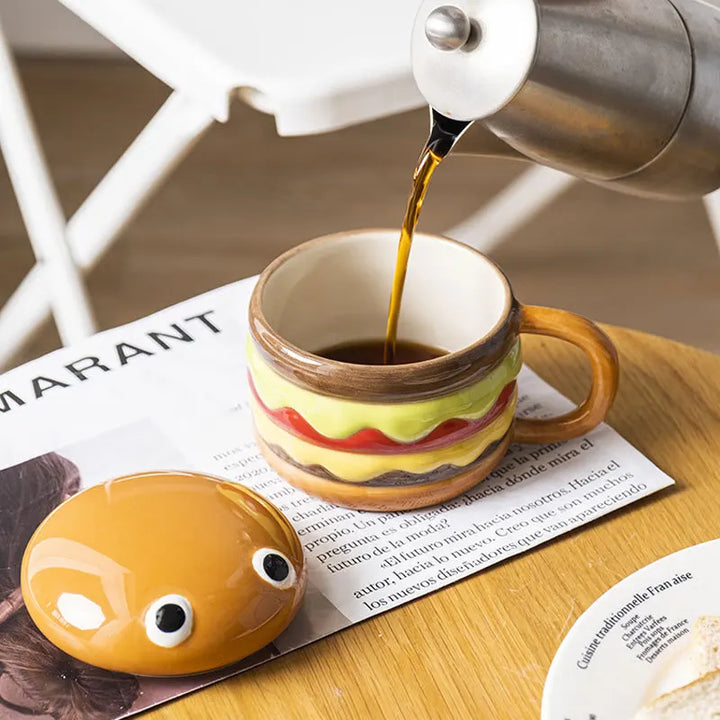 Kalsten | Yummy Hamburger-Shaped Ceramic Hamburger Mug