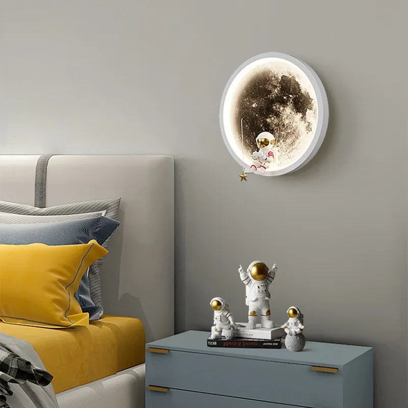 Astronaut On The Moon Wall Light | Kalsten