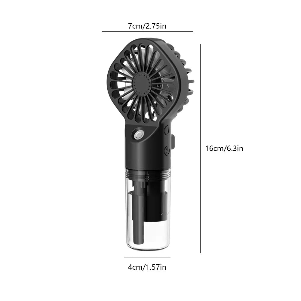 Handheld Mini Air Conditioner USB Rechargeable Portable Humidifier Mist Cooler Cooling Spray Humidifier Fan for Home/Office/Dorm | Kalsten