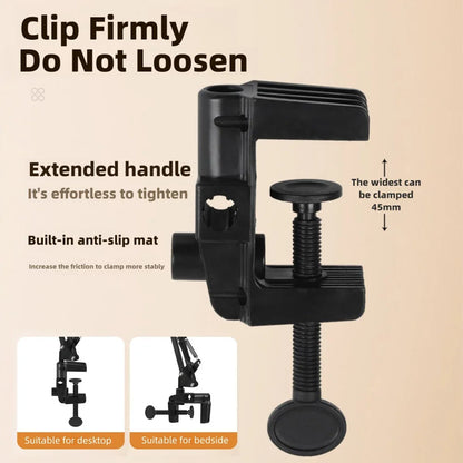 Skanto | LumiFlex LED Ring Light with Flexible Arm & Phone Holder | 3 Light Colors & USB Port | Perfect for Livestream, Video & Selfie
