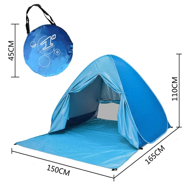 Automatic Pop-Up Ultralight Full Shade Beach Tent | Kalsten