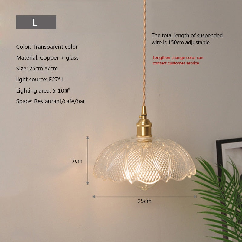 Nordic Brilliance Transparent Glass Pendant Lamp | Kalsten