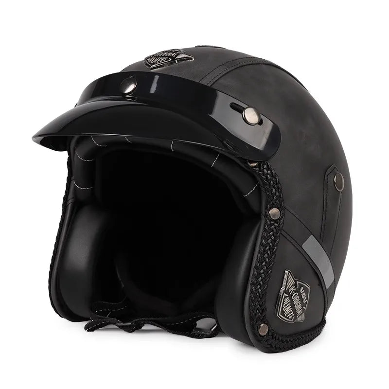 Kalsten | Retro Motorcycle Helmet – Kael – (Open Face 3/4)