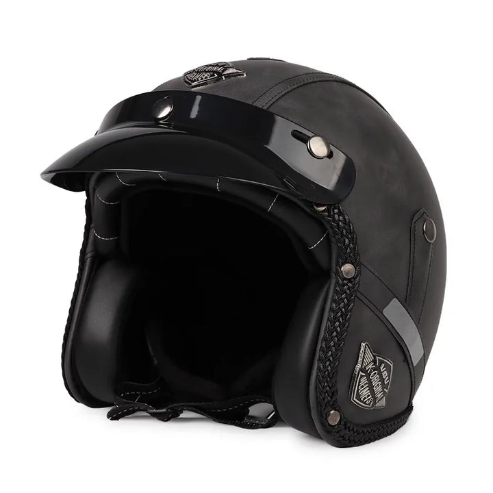 Kalsten | Retro Motorcycle Helmet – Kael – (Open Face 3/4)