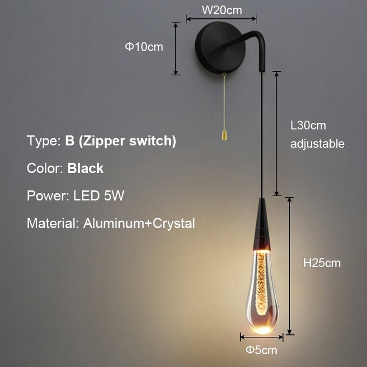 Luxurious Raindrop Wall Lamps | Kalsten