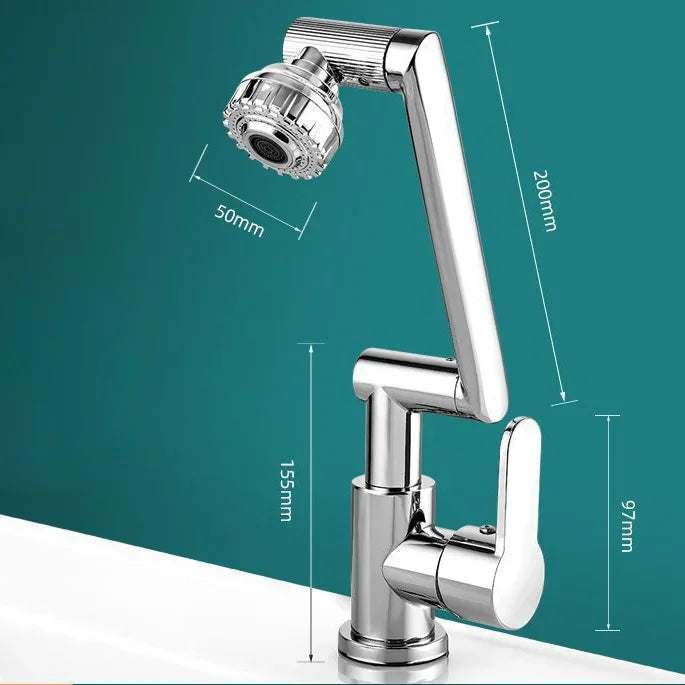 VIvolux | Splash-proof mechanical universal swivel arm faucet
