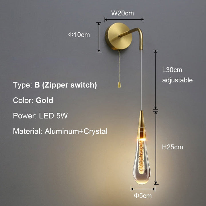Luxurious Raindrop Wall Lamps | Kalsten