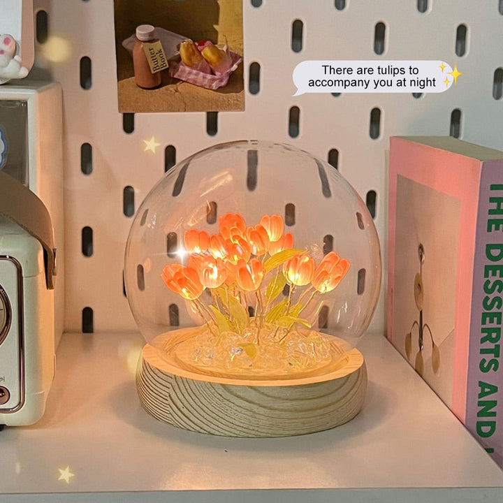Shiny Tulip Handmade Night Lamp | Kalsten