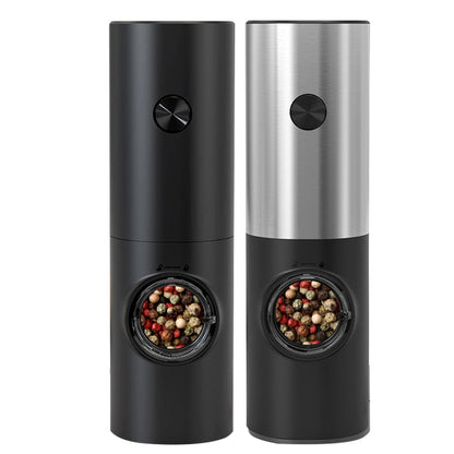 Skanto | Electric Automatic Pepper and Salt Grinder with LED Light and Adjustable Grind - Perfect for Kitchen or Restaurant