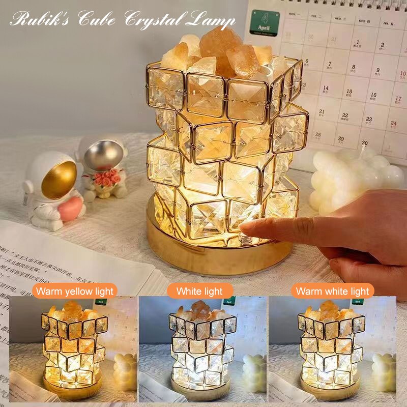 Crystal Room Mood Ambient Geo Shimmer Cube Light | Kalsten