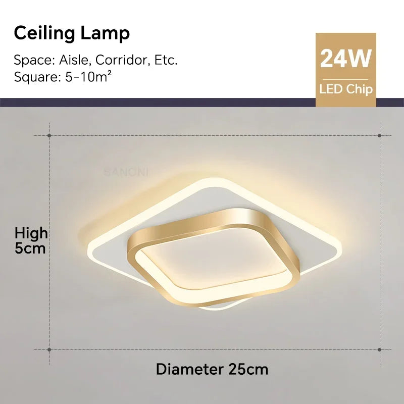 Modern LED Aisle Ceiling Light Chandelier | Kalsten