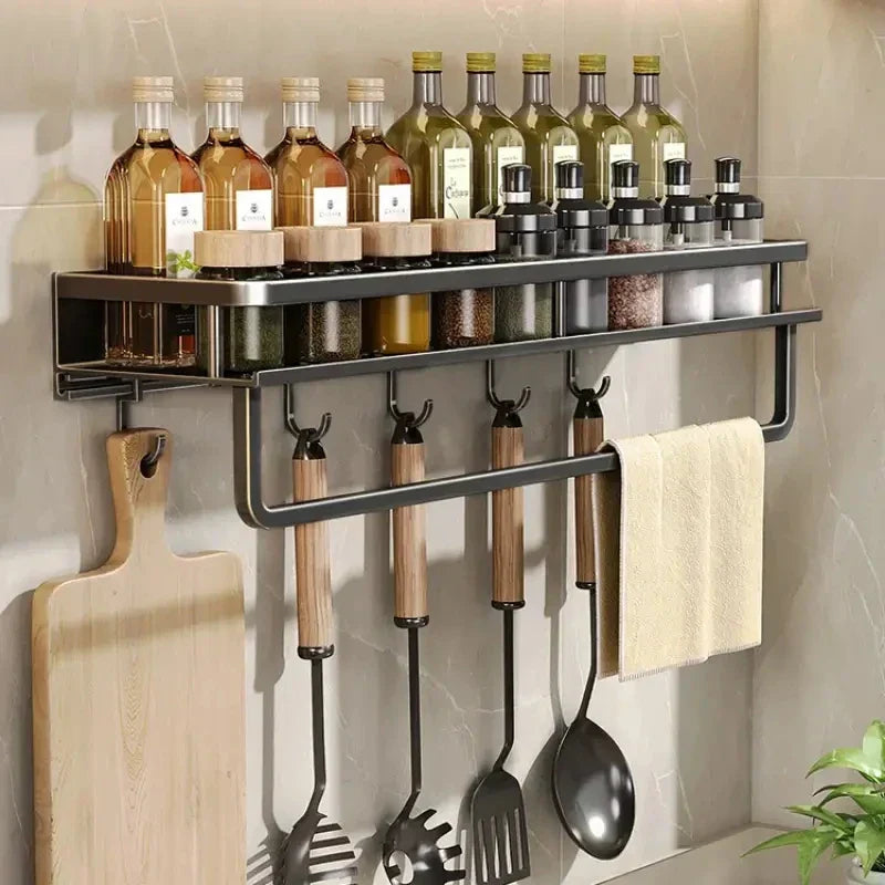 Black Kitchen Shelf