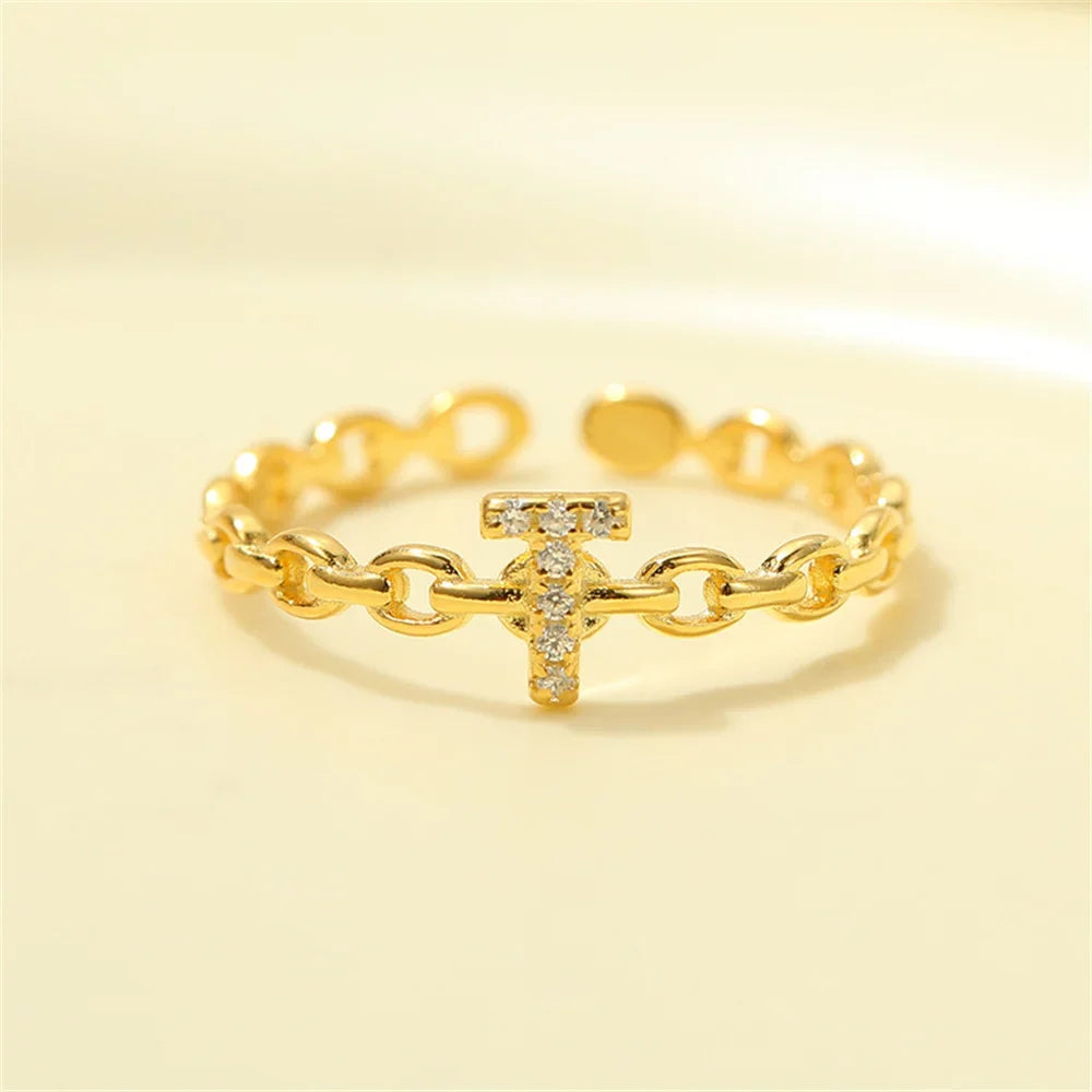 Kalsten | Dainty Diamond Letter Initial Ring