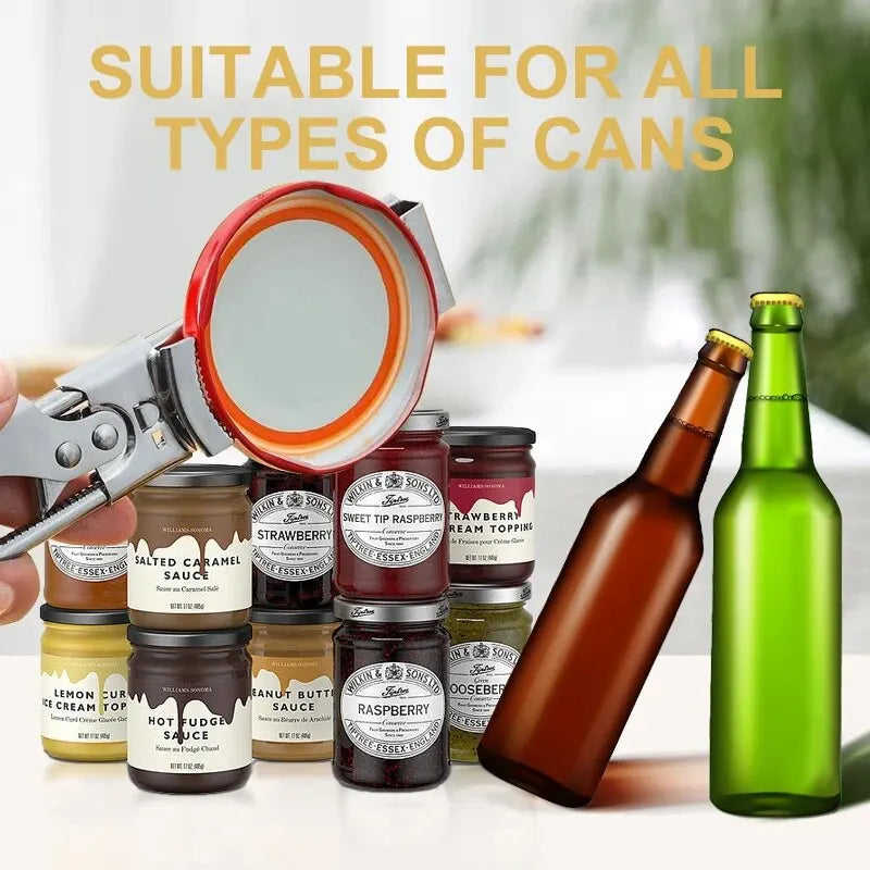 Kalsten | Adjustable Stainless Steel Bottle Opener | Non-Slip Bottle Opener | New Kitchen Gadget
