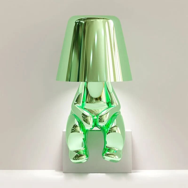 Goldie Resin Thinker LED Table Lamp | Kalsten