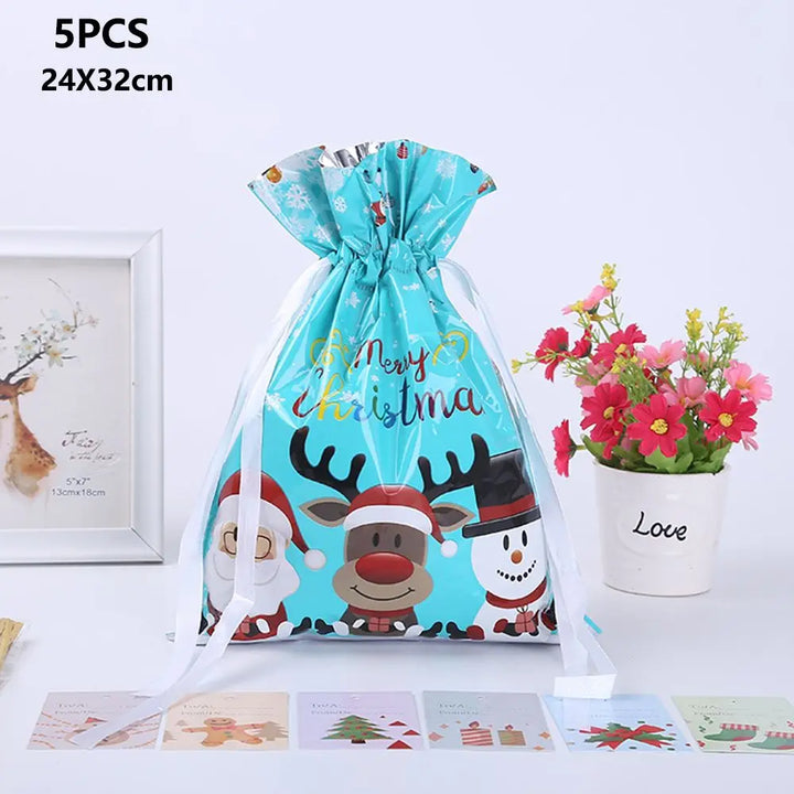 Kalsten | Drawstring Gift Wrapping Bags 5Pcs