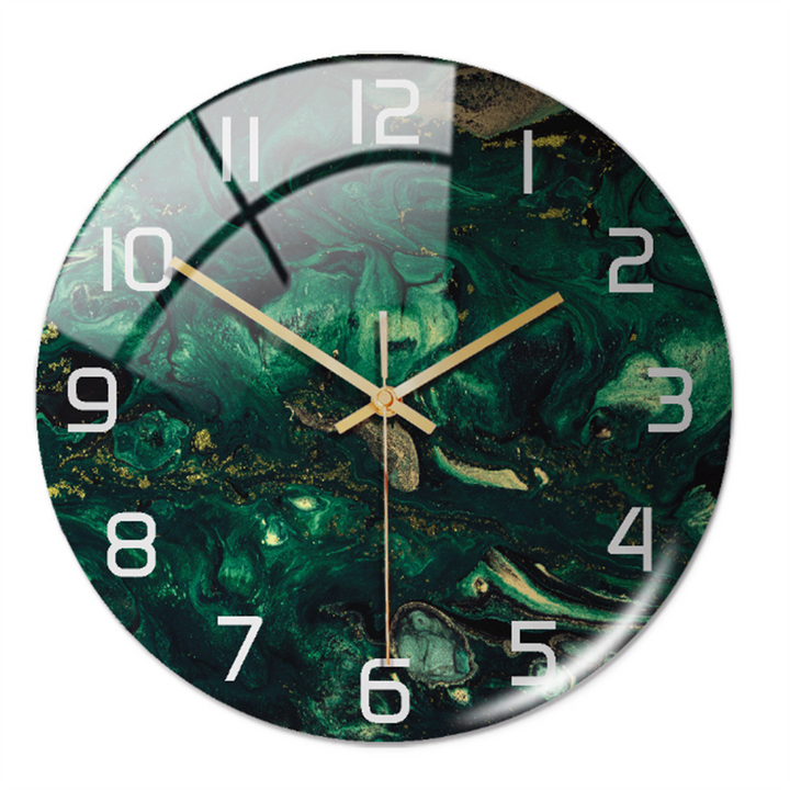 Stylish Marble Wall Clock with Silent Mechanism Kalsten