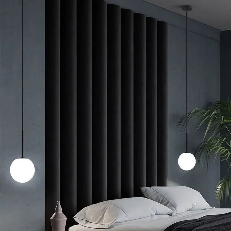 Modern Glass Ball Pendant Light – Decorative Nordic Fixture for Dining Room, Bedroom, and Bar | Kalsten