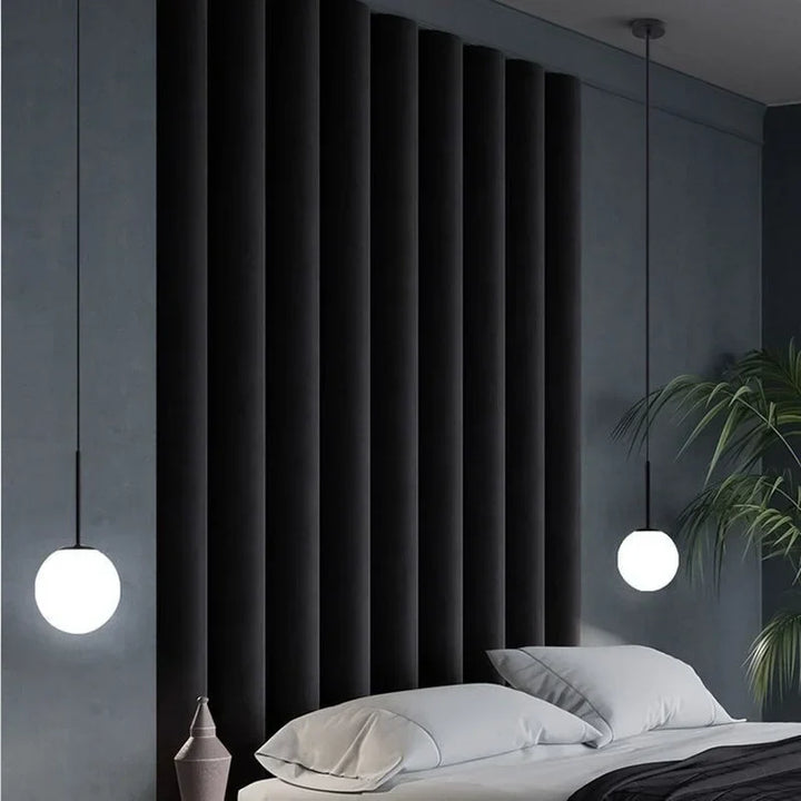 Modern Glass Ball Pendant Light – Decorative Nordic Fixture for Dining Room, Bedroom, and Bar | Kalsten