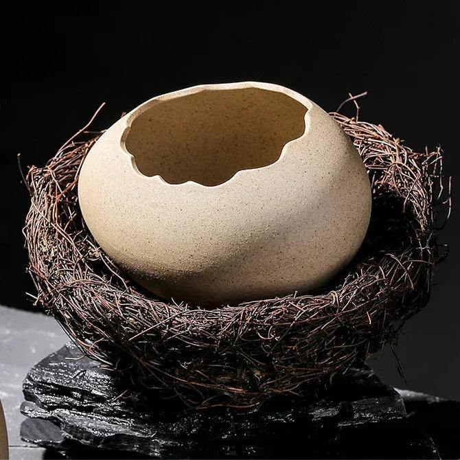 Kalsten | Creative Ceramic Bird Nest Eggshell Bowl
