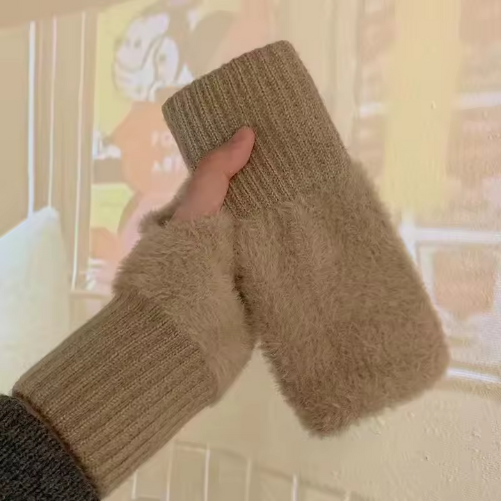 Unisex Fleece Fingerless Gloves – Warm, Soft and Functional | Kalsten