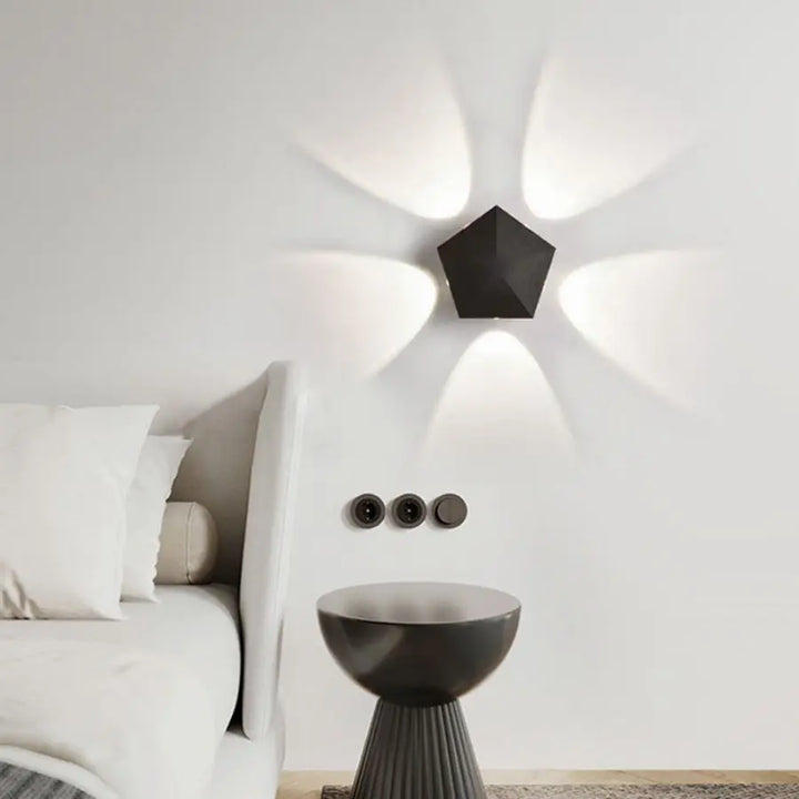 Black Prism Ambient Minimal Wall Lamp | Kalsten
