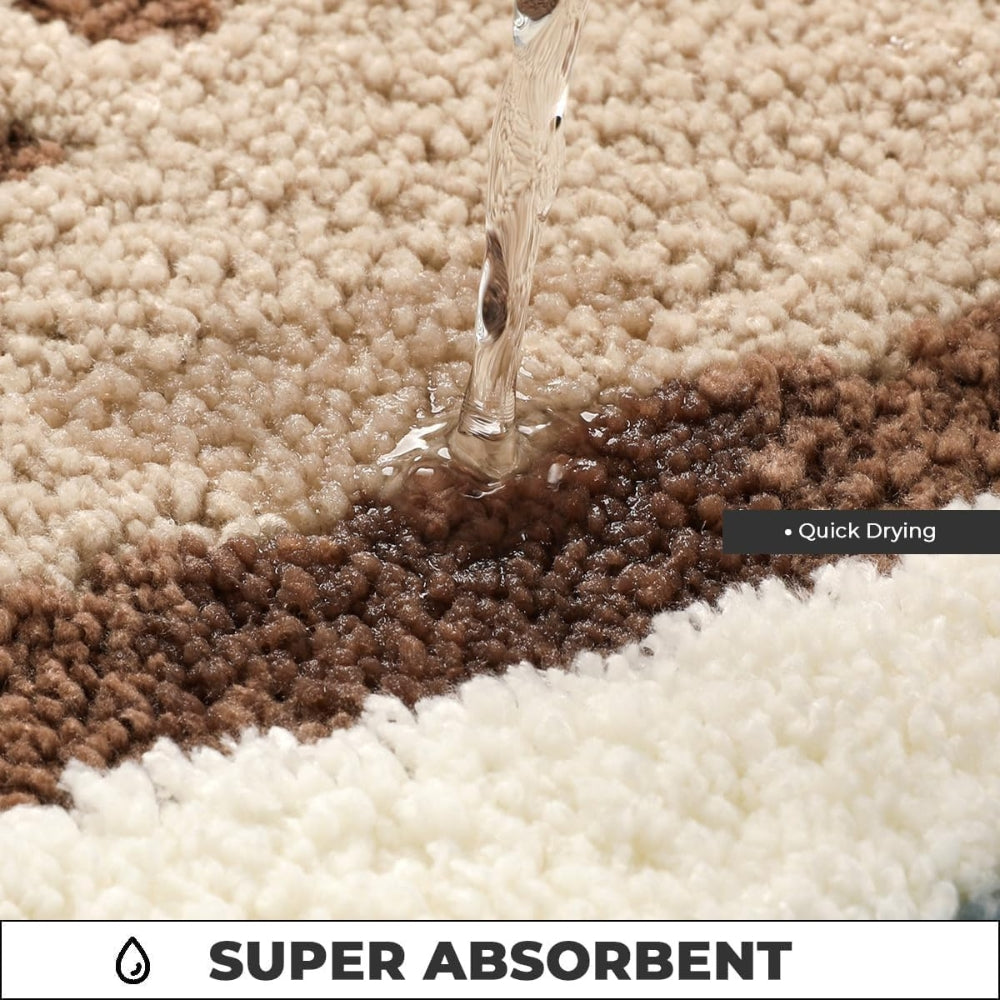 Kalsten | Seaside Footprint Pattern Bath Mat